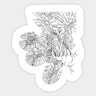 Monstera Tree Sticker